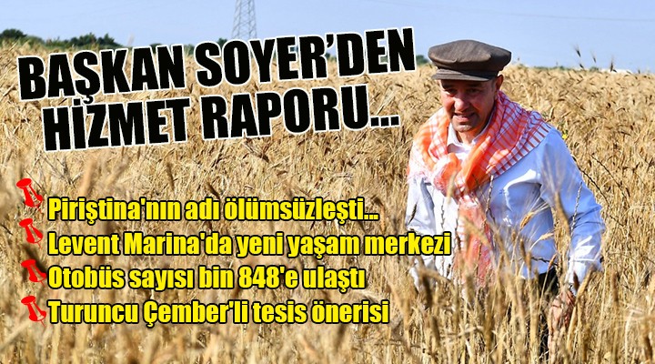 BAŞKAN SOYER DEN HİZMET RAPORU...