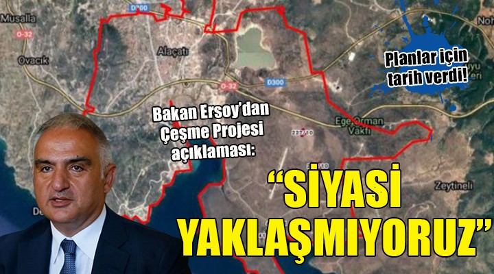 Bakan Ersoy dan Çeşme Projesi açıklaması...  SİYASİ YAKLAŞMIYORUZ 