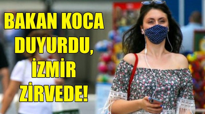 Bakan Koca duyurdu! İzmir zirvede!