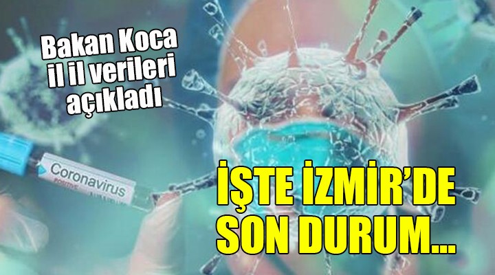 Bakan Koca il il verileri açıkladı... İşte İzmir de son durum!