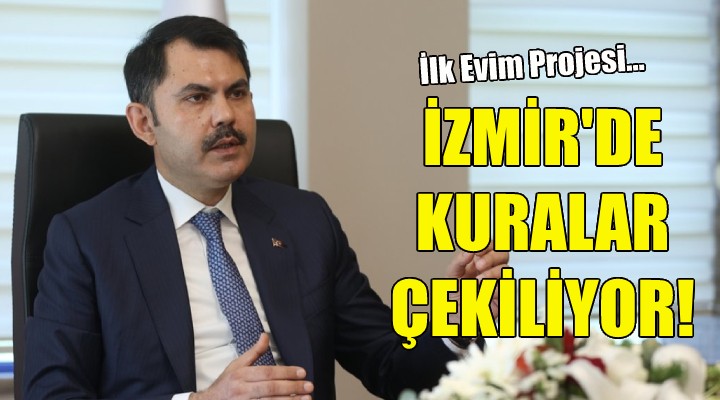 Bakan Kurum duyurdu... İzmir de kuralar çekiliyor!