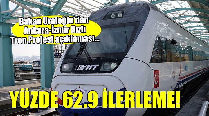 Bakan Uraloğlu dan Ankara-İzmir Hızlı Tren Projesi açıklaması...