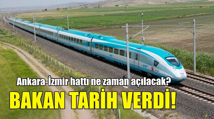 Bakan YHT için tarih verdi!