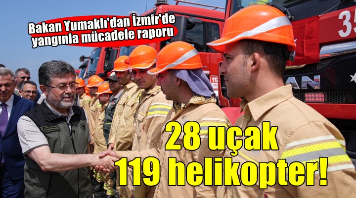 Bakan Yumaklı İzmir'de... Orman yangınlarına karşı mücadeleyi anlattı!