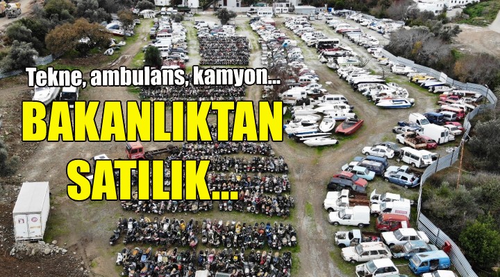 Bakanlıktan İzmir de 66 taşıt satışı!