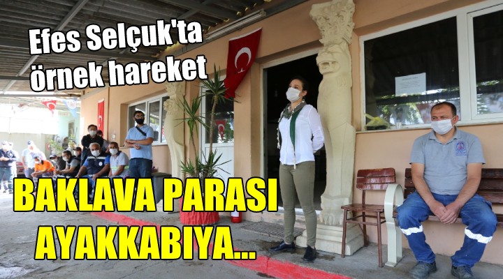 Baklava parası ayakkabıya!