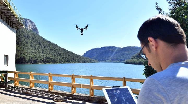 Barajlar drone ile koruma altında