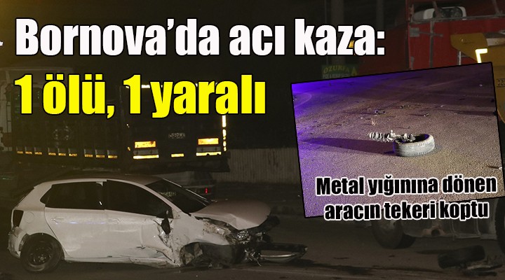 Bariyere vuran otomobilin tekeri koptu: 1 ölü, 1 yaralı