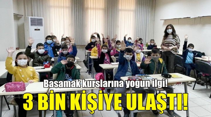 Basamak kurslarına yoğun ilgi!