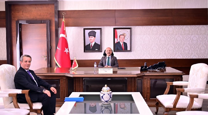 Başkan Anıl Yetişkin den Vali Osman Varol a nezaket ziyareti