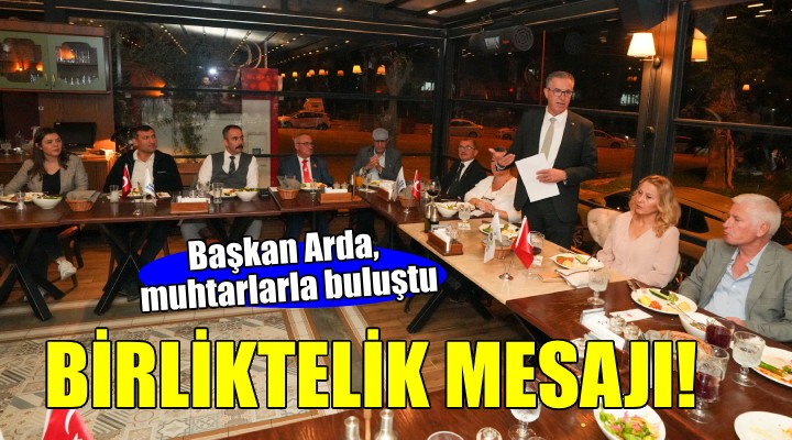 Başkan Arda: Hep birlikte Gaziemir için çalışmaya devam