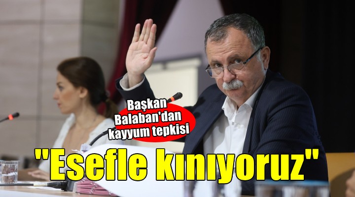 Başkan Balaban dan kayyum tepkisi