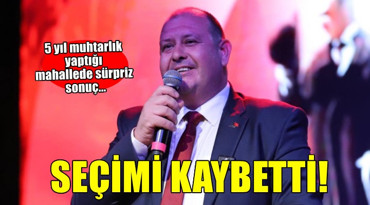 Başkan Çiçek 5 yıl muhtarlık yaptığı mahallede seçimi kaybetti!