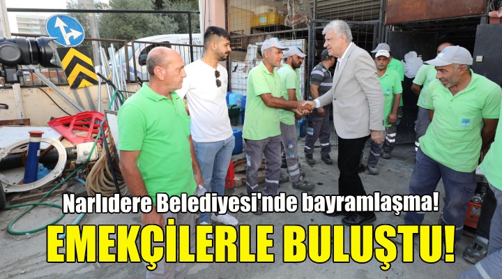 Başkan Engin, belediye çalışanlarıyla bayramlaştı!