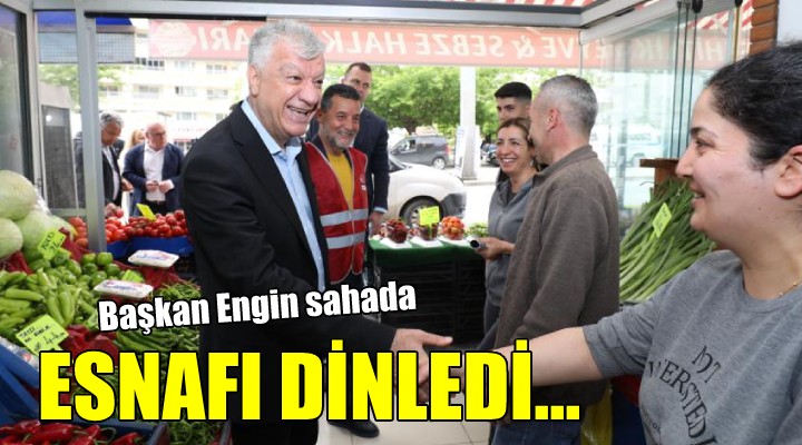 Başkan Engin den esnaf ziyaretleri...