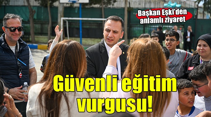 Başkan Eşki'den acıların gölgesinde anlamlı ziyaret