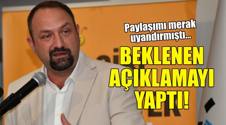 Başkan Gümrükçü merakla beklenen açıklamayı yaptı!