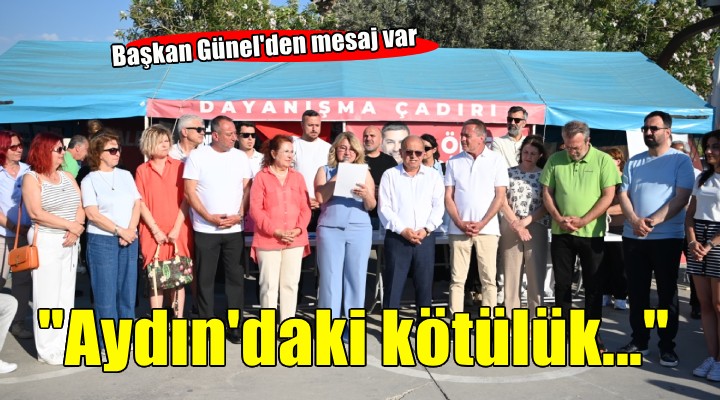 Başkan Günel: Aydın'daki kötülüğün fantezileri bitecek, bizim gerçeklerimiz başlayacak