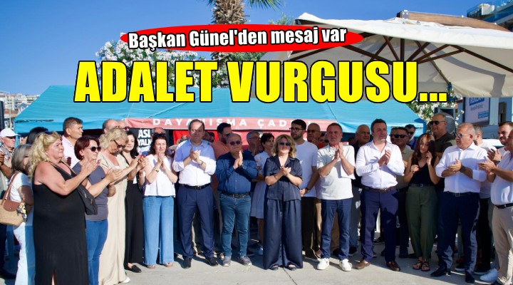 Başkan Günel'den adalet ve sosyal belediyecilik vurgusu!