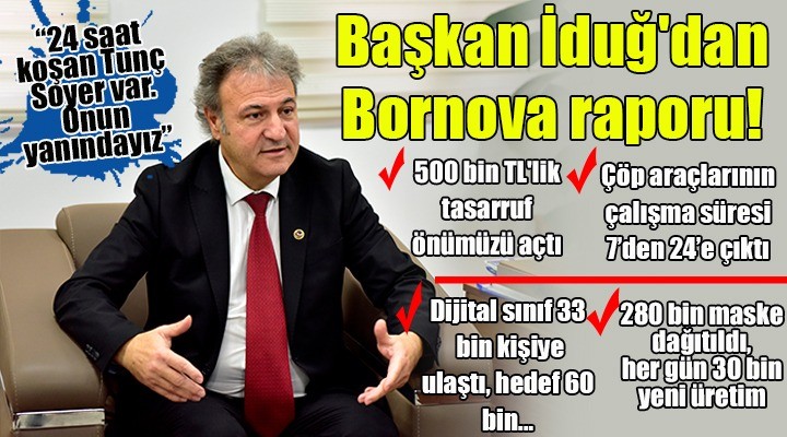 Başkan İduğ dan Bornova raporu