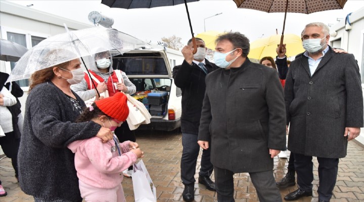 Başkan İduğ dan depremzedelere yılbaşı ziyareti