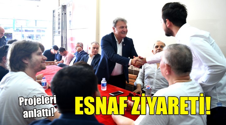 Başkan İduğ dan esnaf ziyareti!