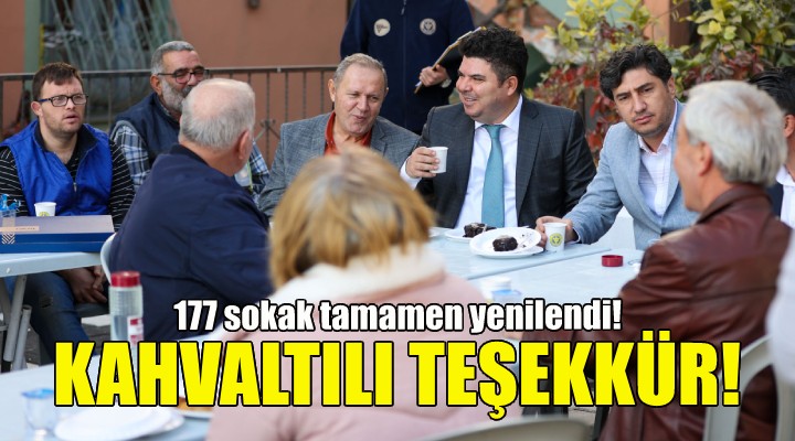 Başkan Kılıç a kahvaltılı teşekkür!