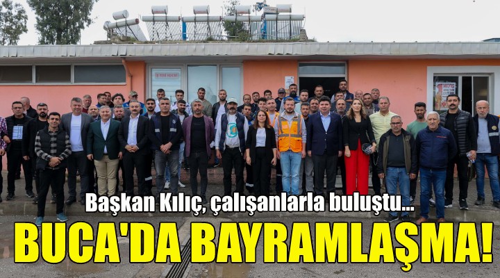 Başkan Kılıç, belediye personeli ile bayramlaştı!