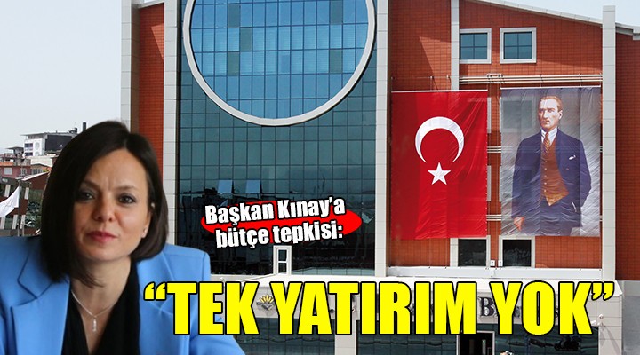 Başkan Kınay a bütçe tepkisi... TEK YATIRIM YOK!