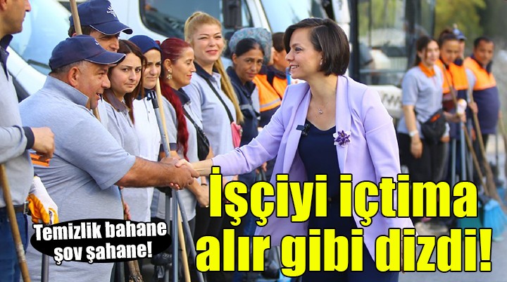 Başkan Kınay a tepki yağdı... İşçiyi içtima alır gibi dizdi!