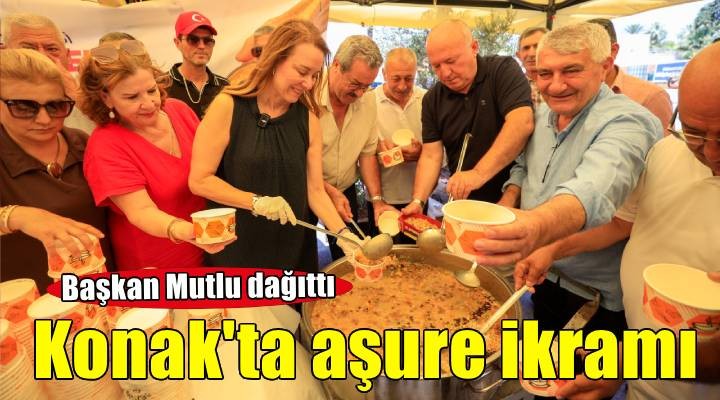 Başkan Mutlu’dan Konaklı komşularına aşure ikramı