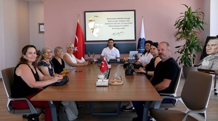 Başkan Ömer Günel, kadın üreticileri makamında ağırladı
