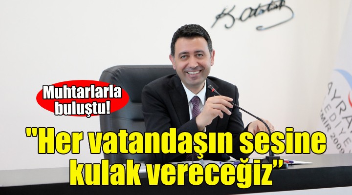 Başkan Önal muhtarlarla buluştu!