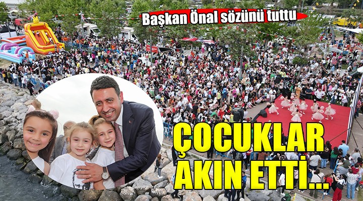 Başkan Önal sözünü tuttu... Çocuklar Bayraklı ya akın etti!