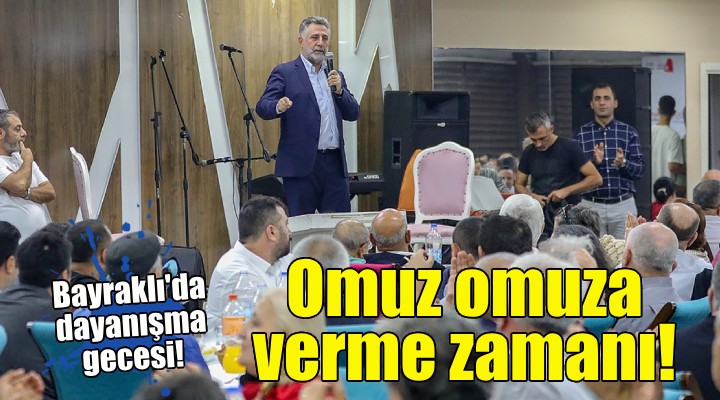 Başkan Sandal: Omuz omuza verme zamanı!