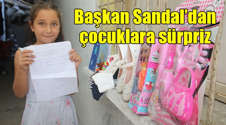 Başkan Sandal dan çocuklara sürpriz...