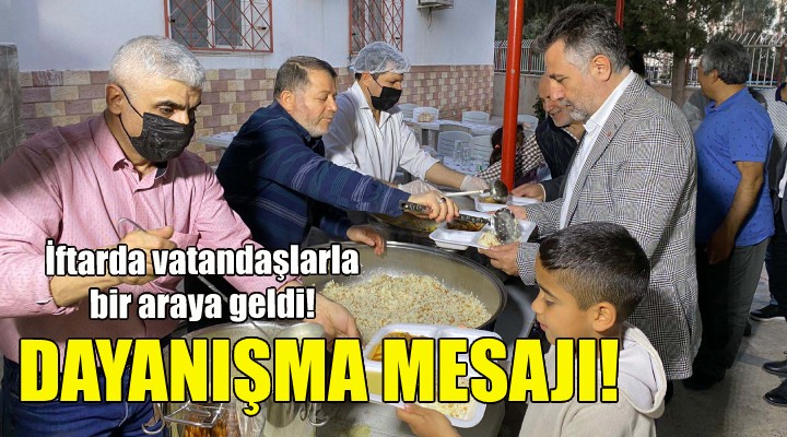 Başkan Sandal dan dayanışma mesajı!