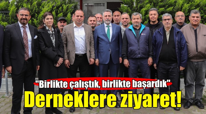 Başkan Sandal dan derneklere ziyaret!