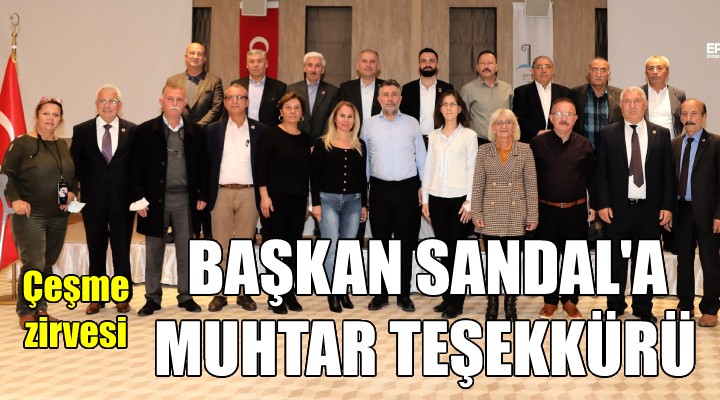 Başkan Sandal muhtarlarla bir araya geldi