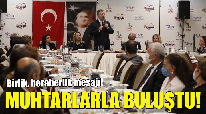 Başkan Sandal muhtarlarla buluştu!