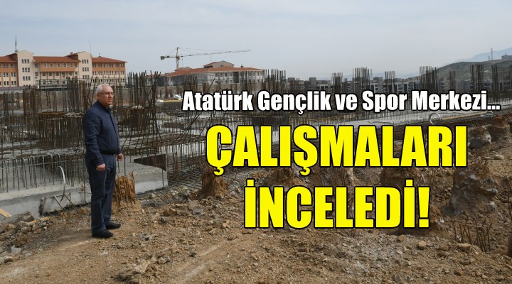 Başkan Selvitopu, Atatürk Gençlik ve Spor Merkezi inşaatını inceledi!