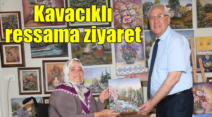 Başkan Selvitopu dan Kavacıklı ressam Düzgünkaya ya ziyaret
