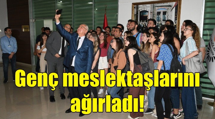 Başkan Selvitopu genç meslektaşlarını ağırladı!