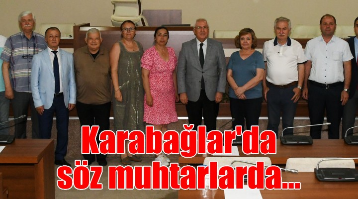 Başkan Selvitopu muhtarları dinliyor