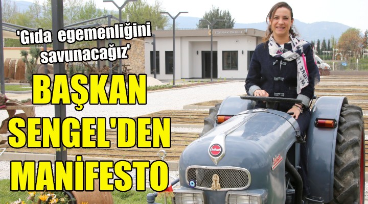 Başkan Sengel den manifesto!