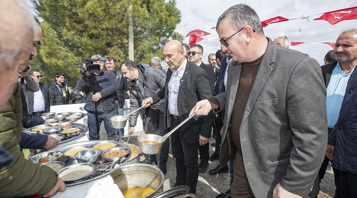 Başkan Soyer Dede Bayırı Hayrı’nda lokma dağıttı