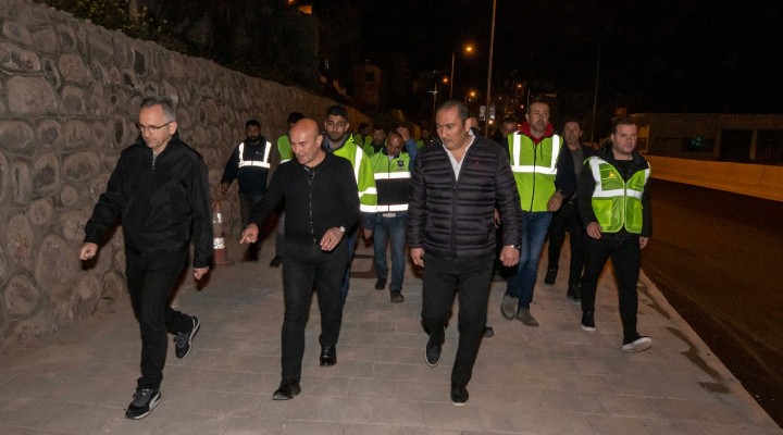 Başkan Soyer tamamlanan Gürçeşme Caddesi ni inceledi