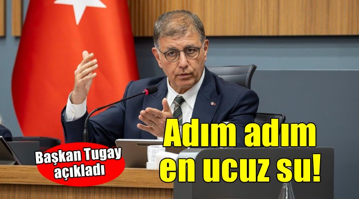 Başkan Tugay: İzmir adım adım en ucuz su kullanan şehir oluyor