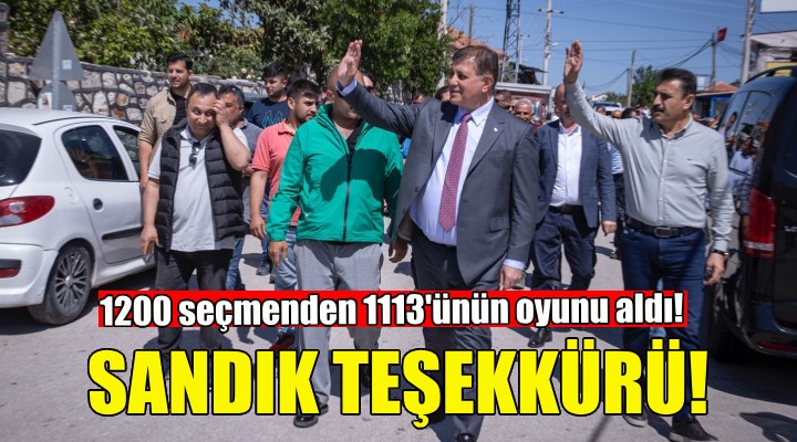 Başkan Tugay dan Deliktaş Köyü ne sandık teşekkürü!