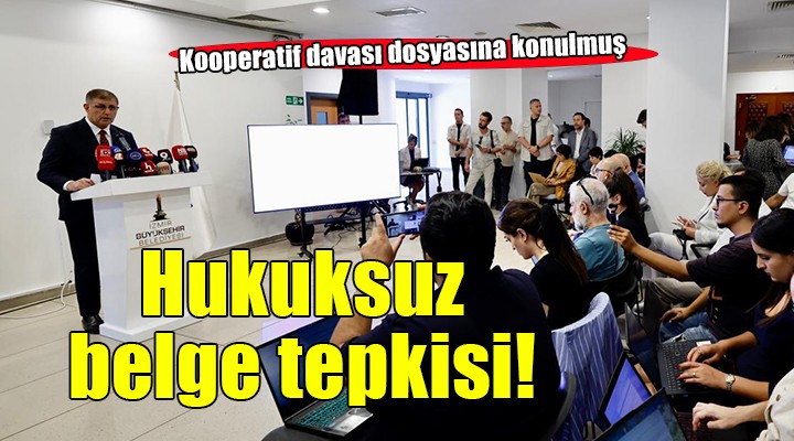 Başkan Tugay dan  Şikayet etti  iddiasına tepki:  Hukuksuz şekilde dava dosyasına kondu 